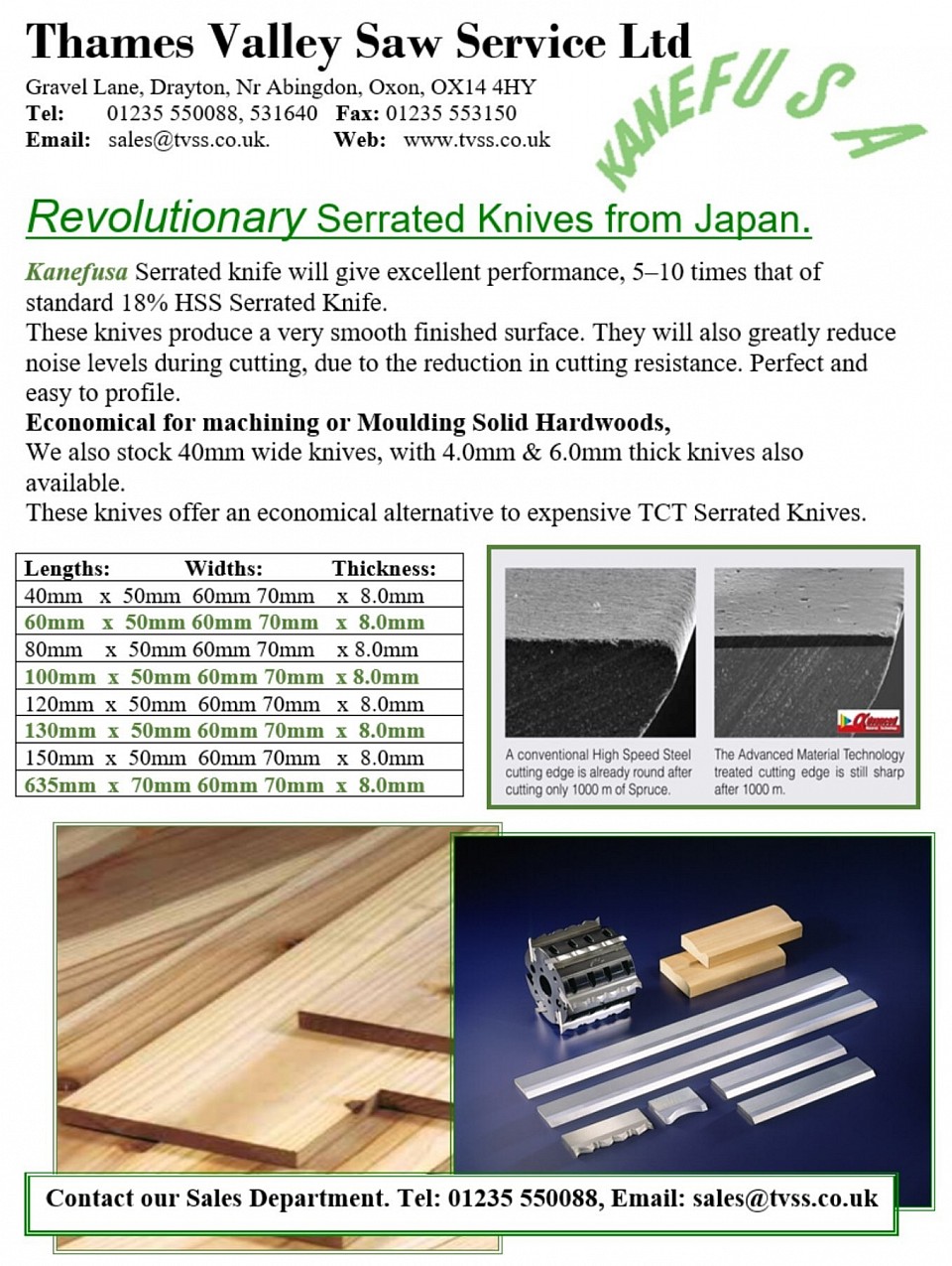 Kanefusa Serrated knife supply