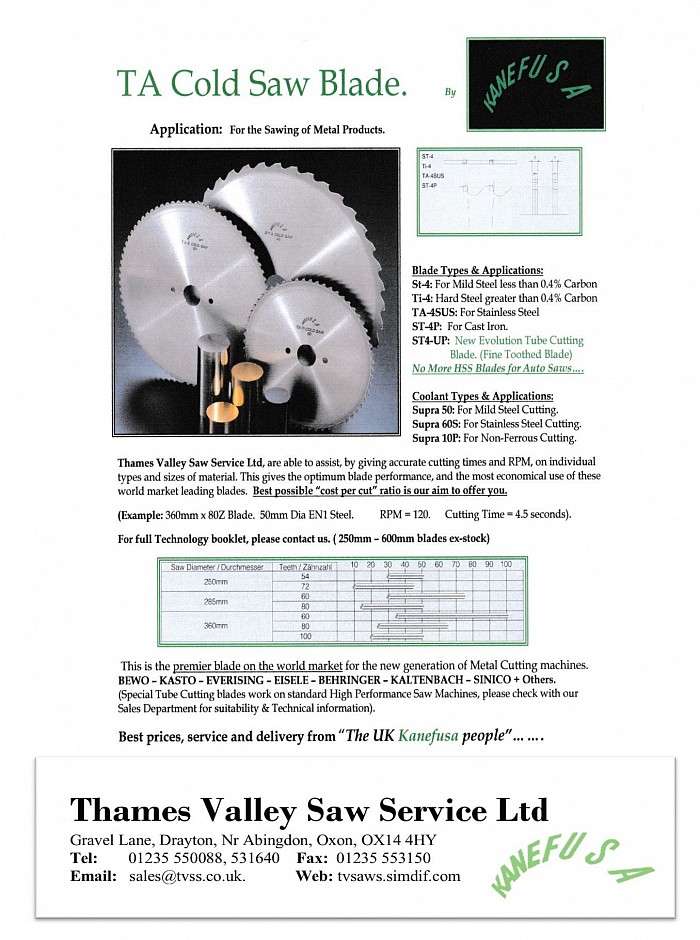 High performance steel cutting circular saw blades.